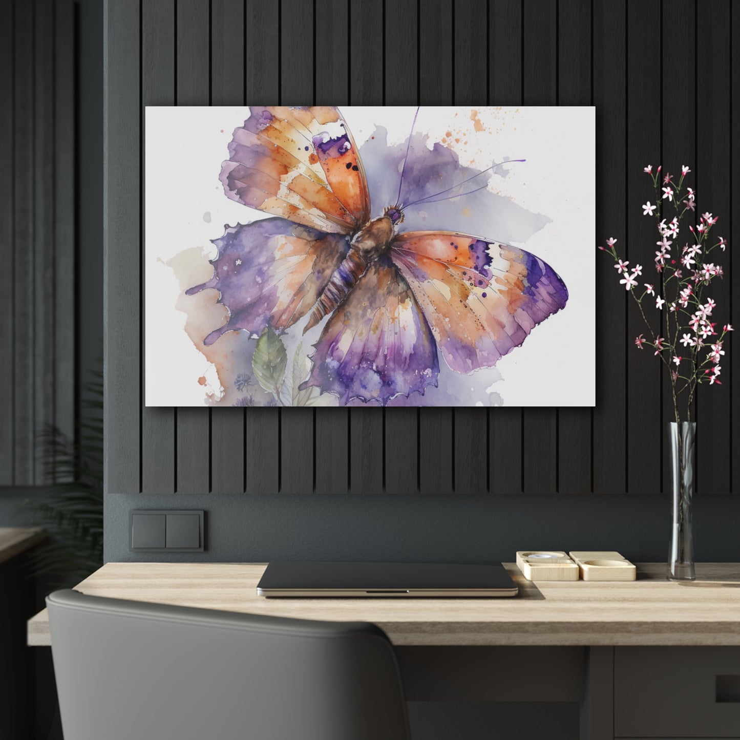 Acrylic Prints MerlinRose Watercolor Butterfly 1