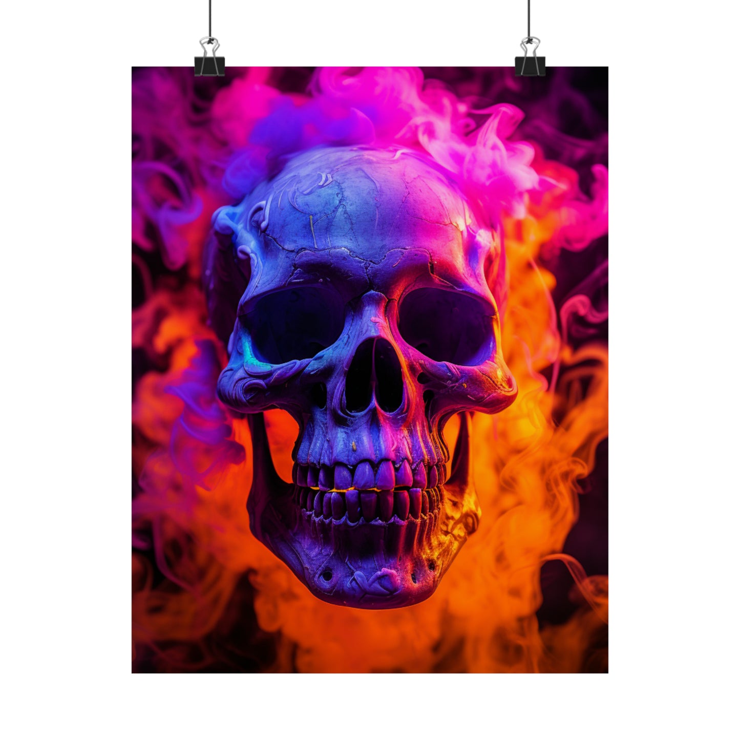 Premium Matte Vertical Posters Macro Skull 4