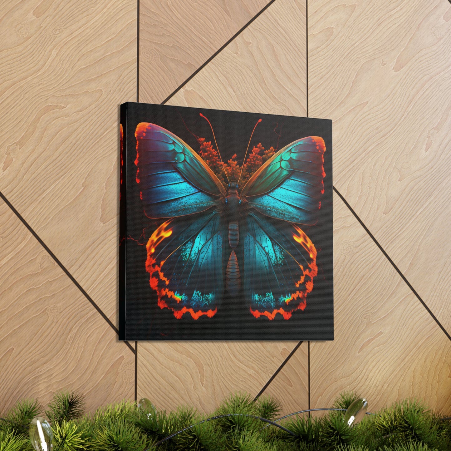 Canvas Gallery Wraps Neon Butterfly Flair 3