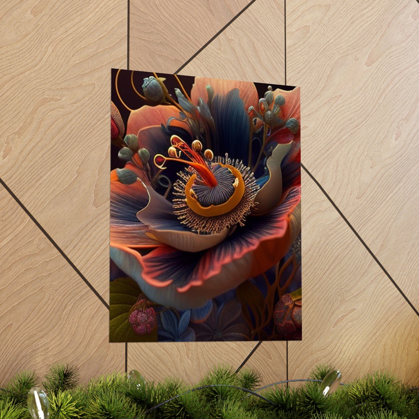 Premium Matte Vertical Posters Flower Arangment 3