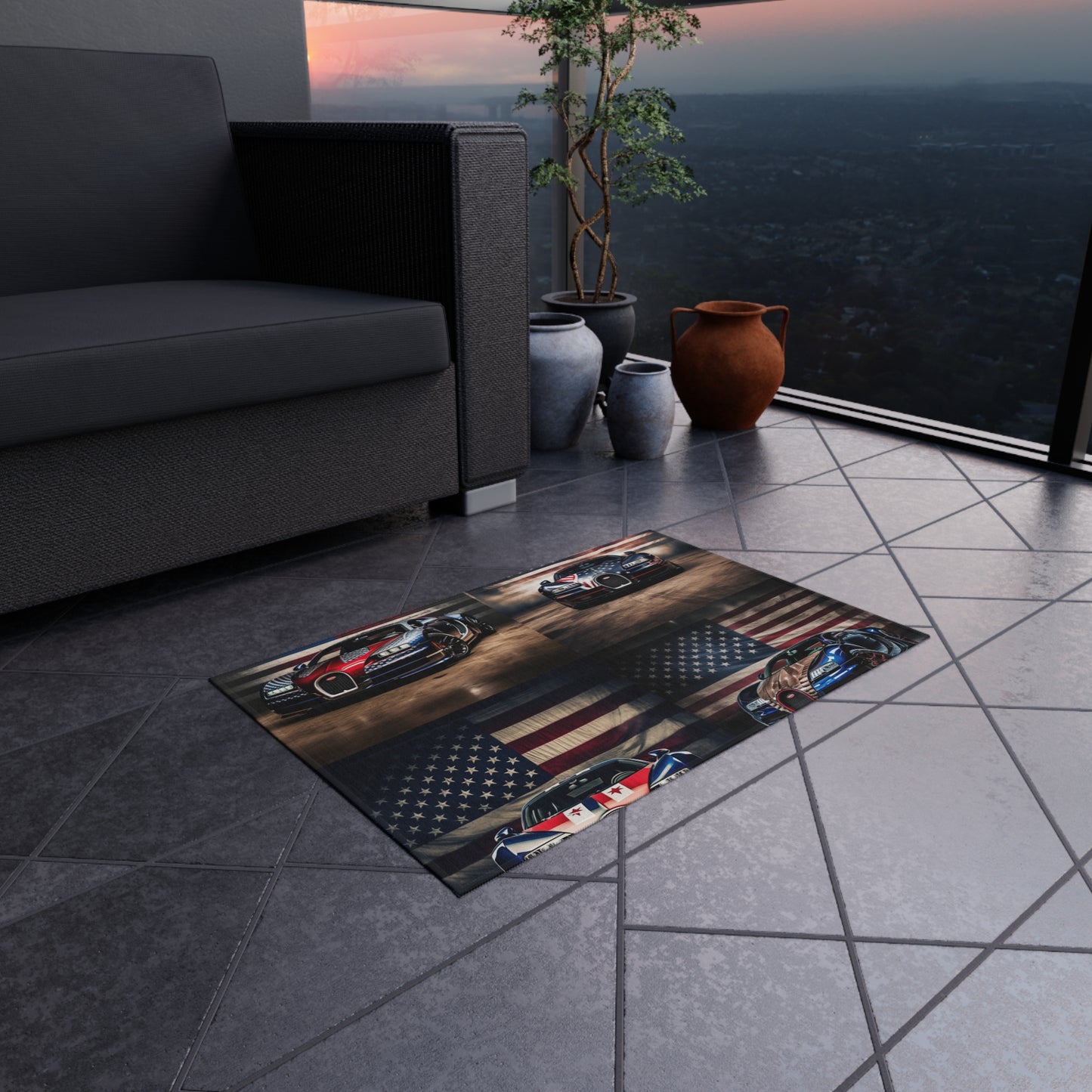 Outdoor Rug  Bugatti American Flag 5