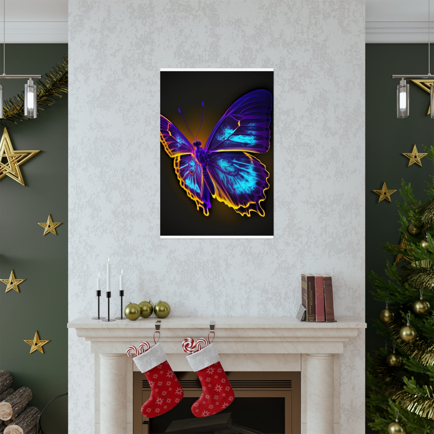 Premium Matte Vertical Posters Thermal Butterfly 4