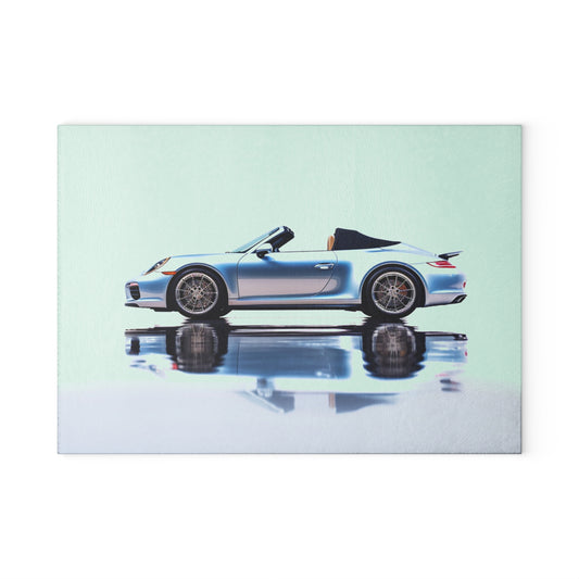 Glass Cutting Board 911 Speedster on water 1