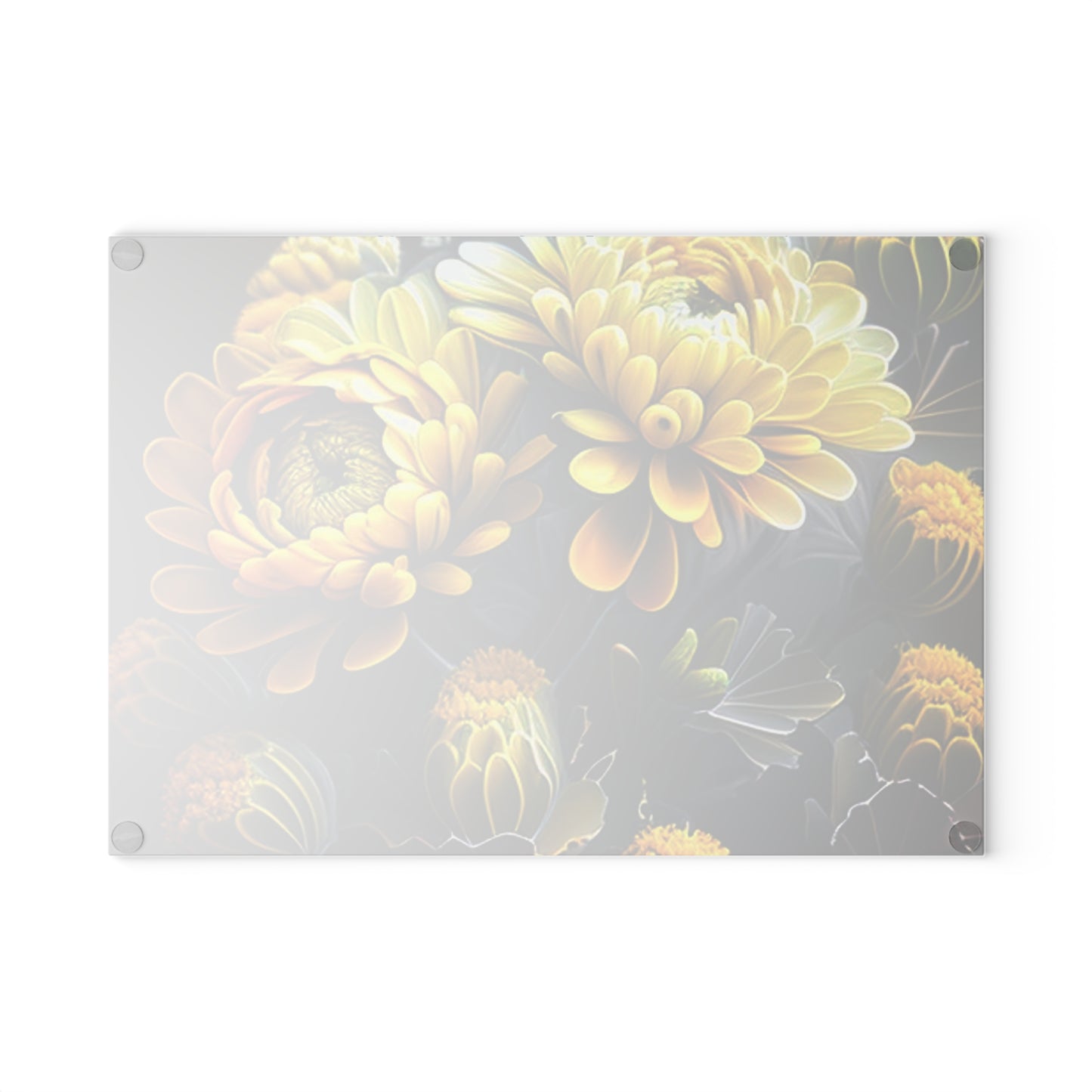 Glass Cutting Board Yellow Hermosas Flores Amarillas 4