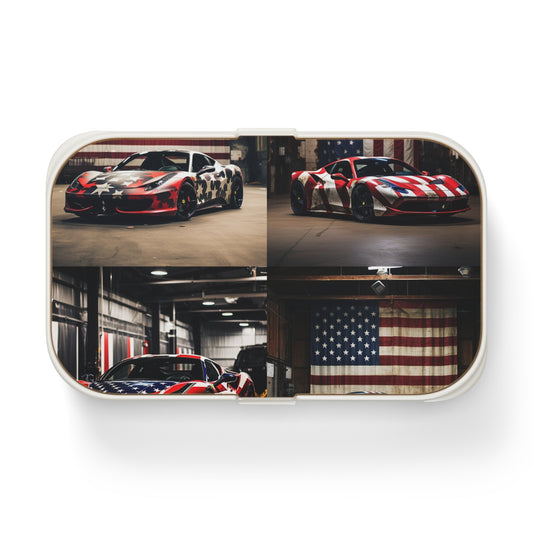 Bento Lunch Box American Flag Farrari 5