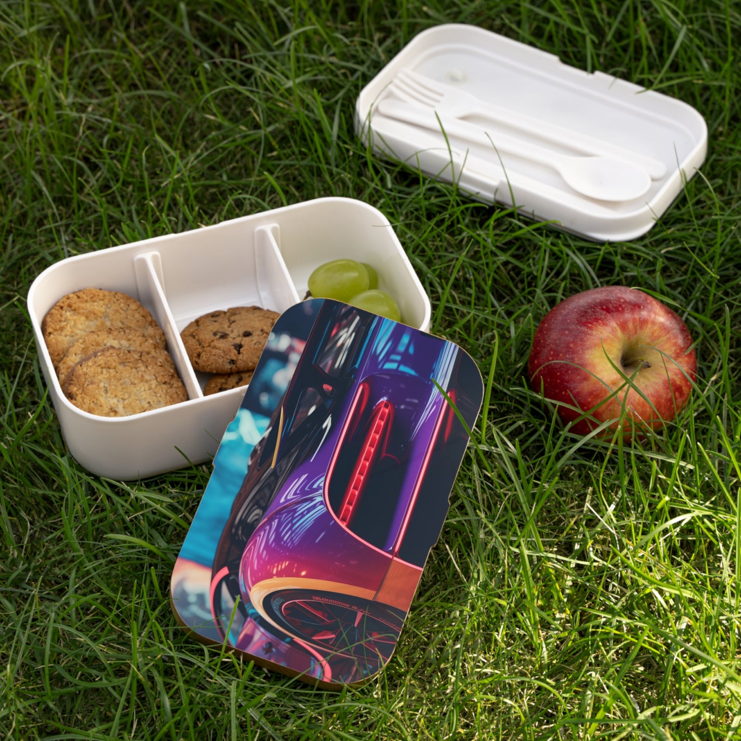 Bento Lunch Box Hyper Bugatti Neon Chiron 3