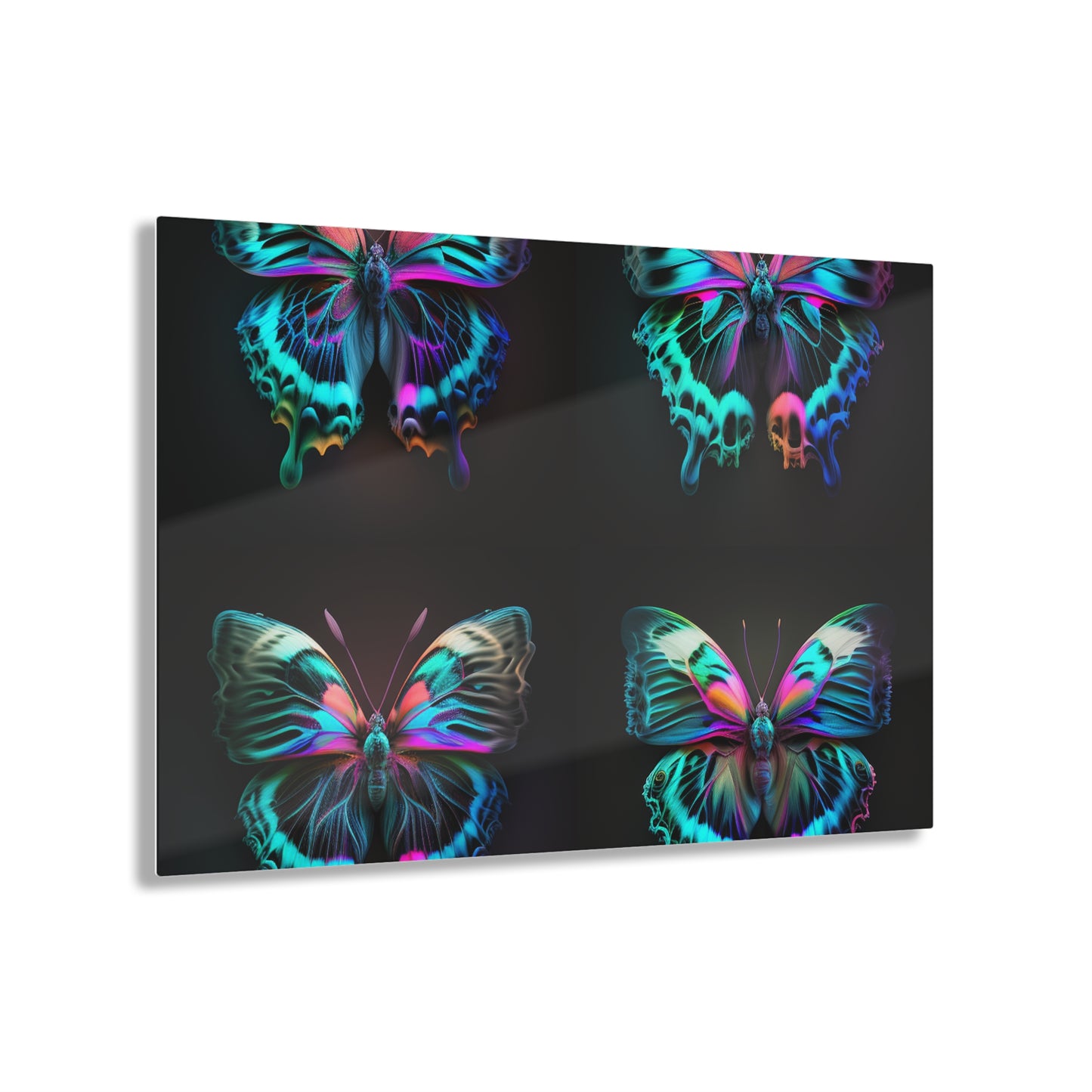 Acrylic Prints Neon Butterfly Fusion 5