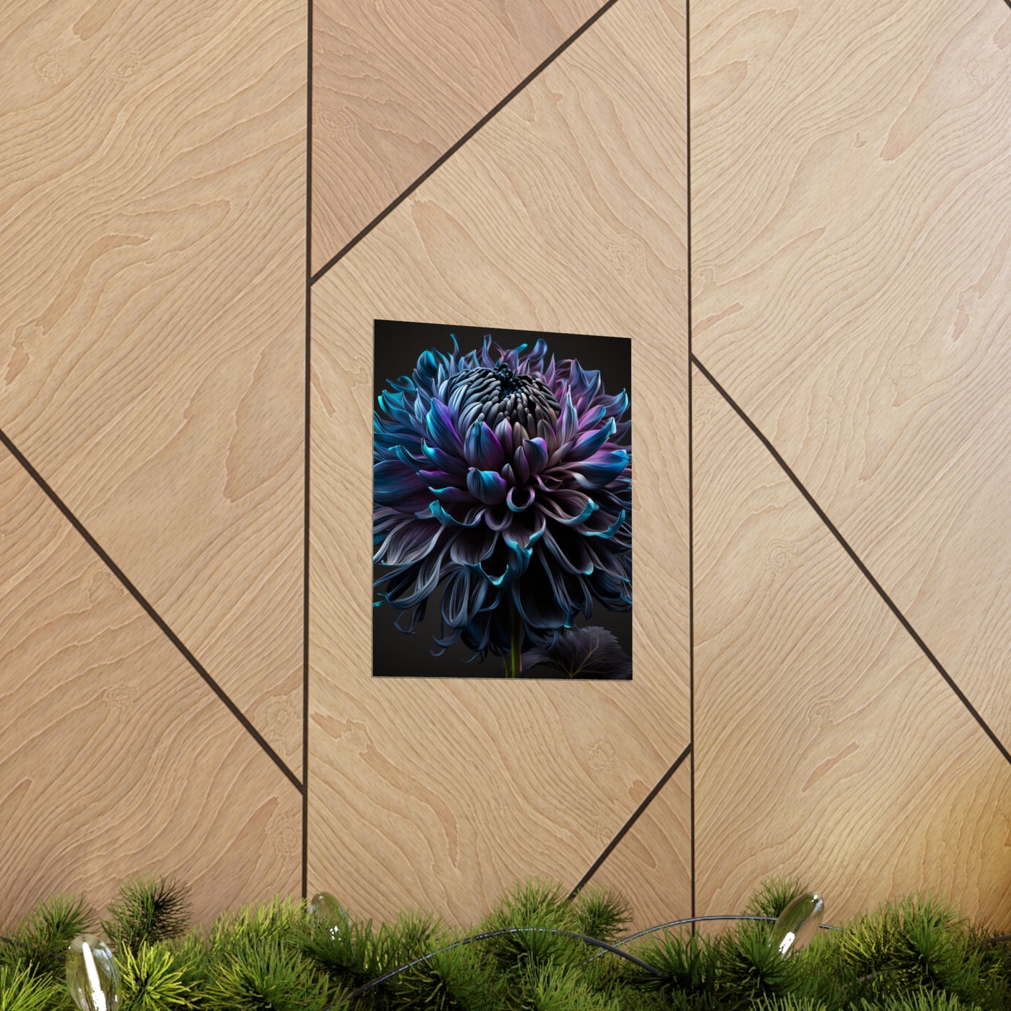 Premium Matte Vertical Posters Dahlia Purple 3