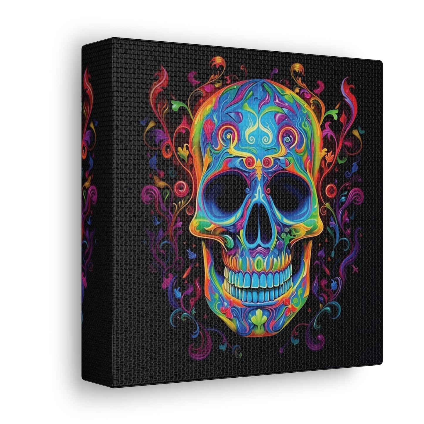 Canvas Gallery Wraps Macro Skull Color 4