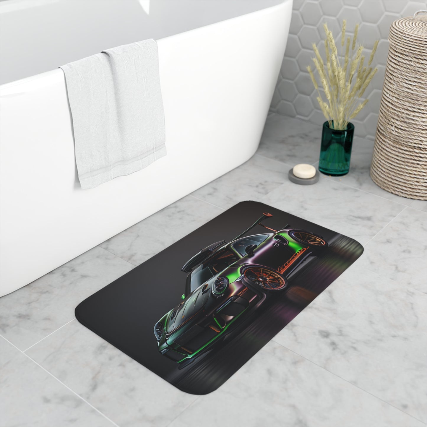 Memory Foam Bath Mat Porsche Color 2