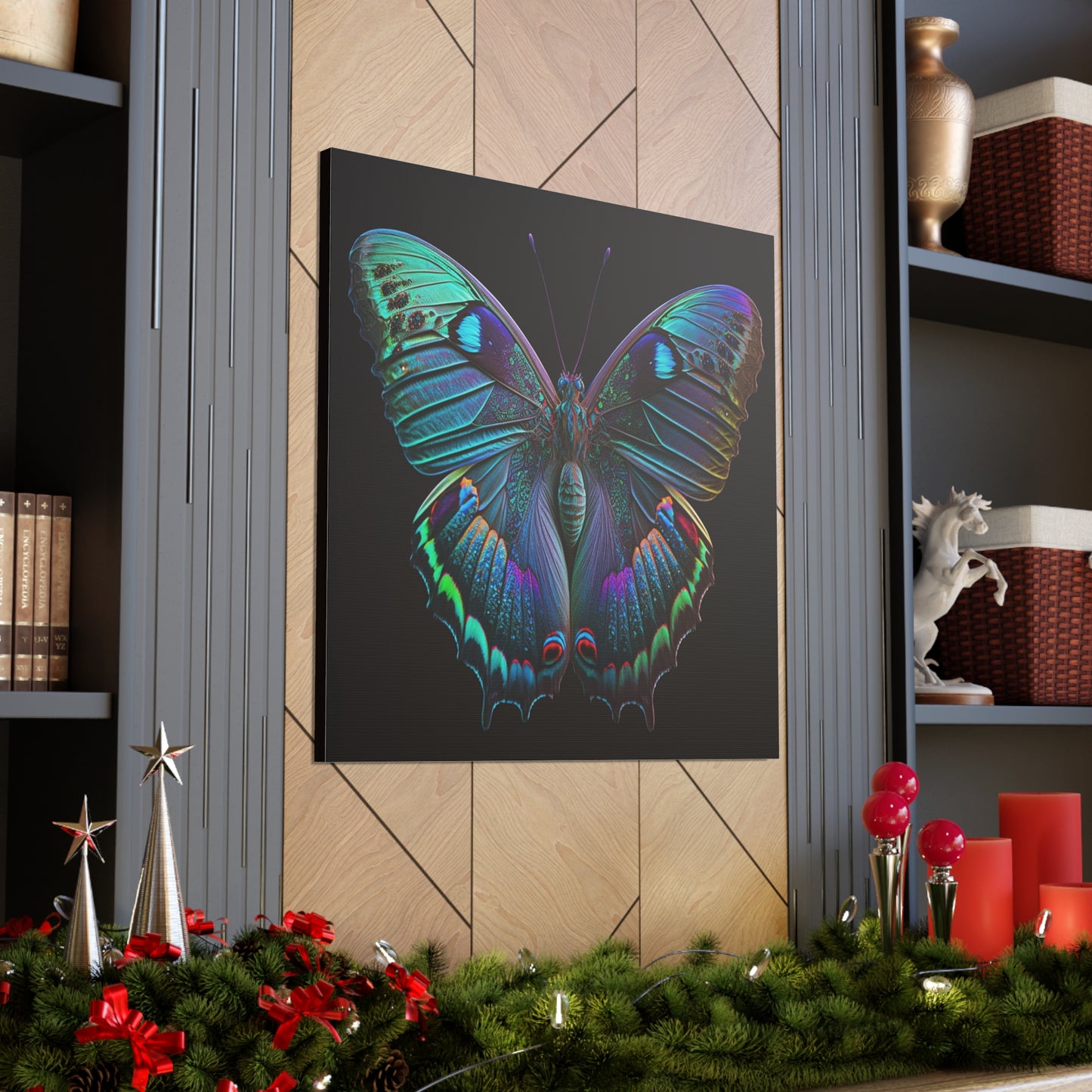 Canvas Gallery Wraps Hue Neon Butterfly 4