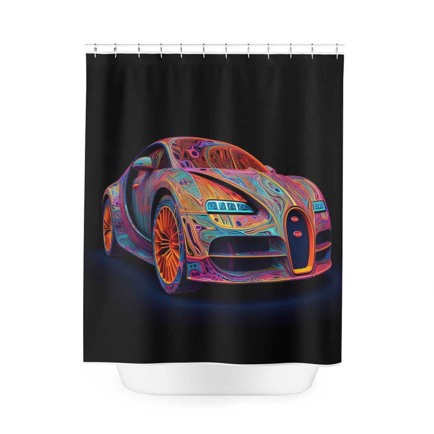 Polyester Shower Curtain Bugatti Abstract Concept 1