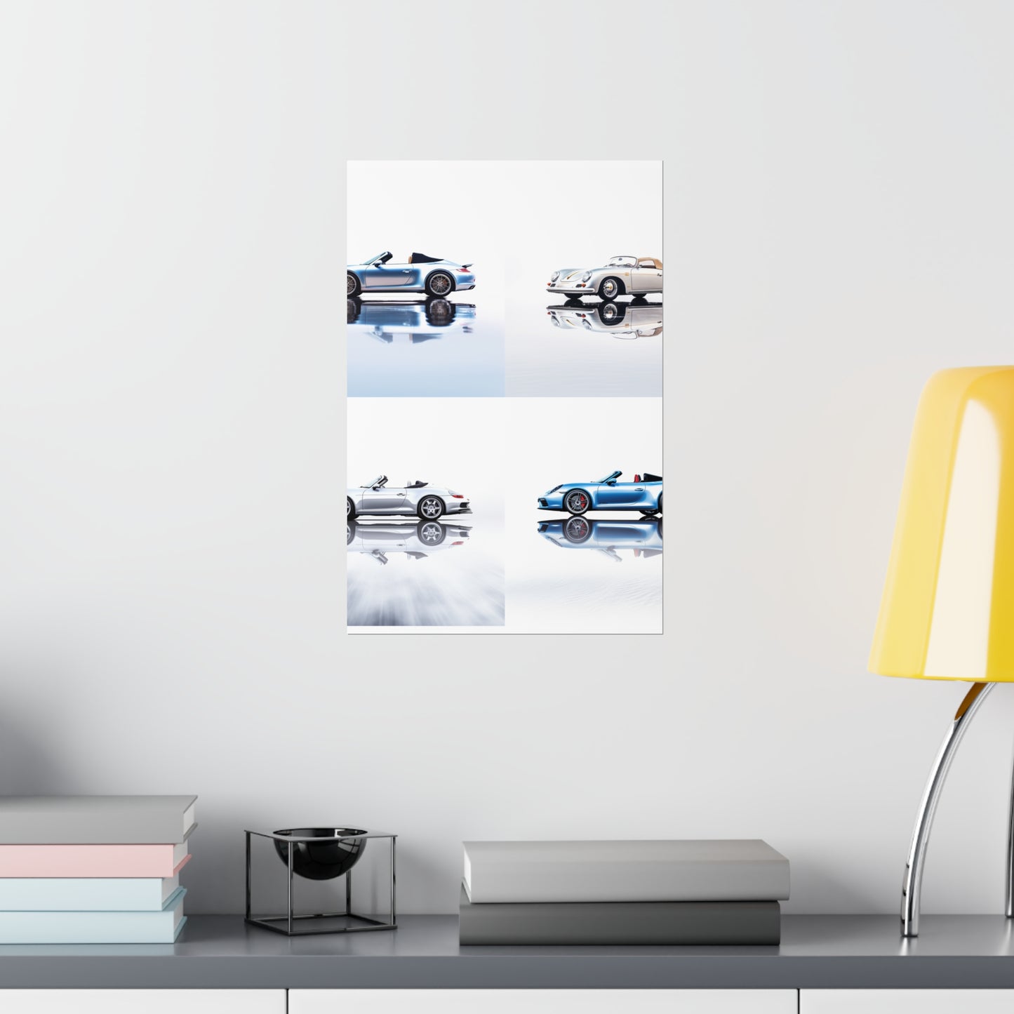 Premium Matte Vertical Posters 911 Speedster on water 5