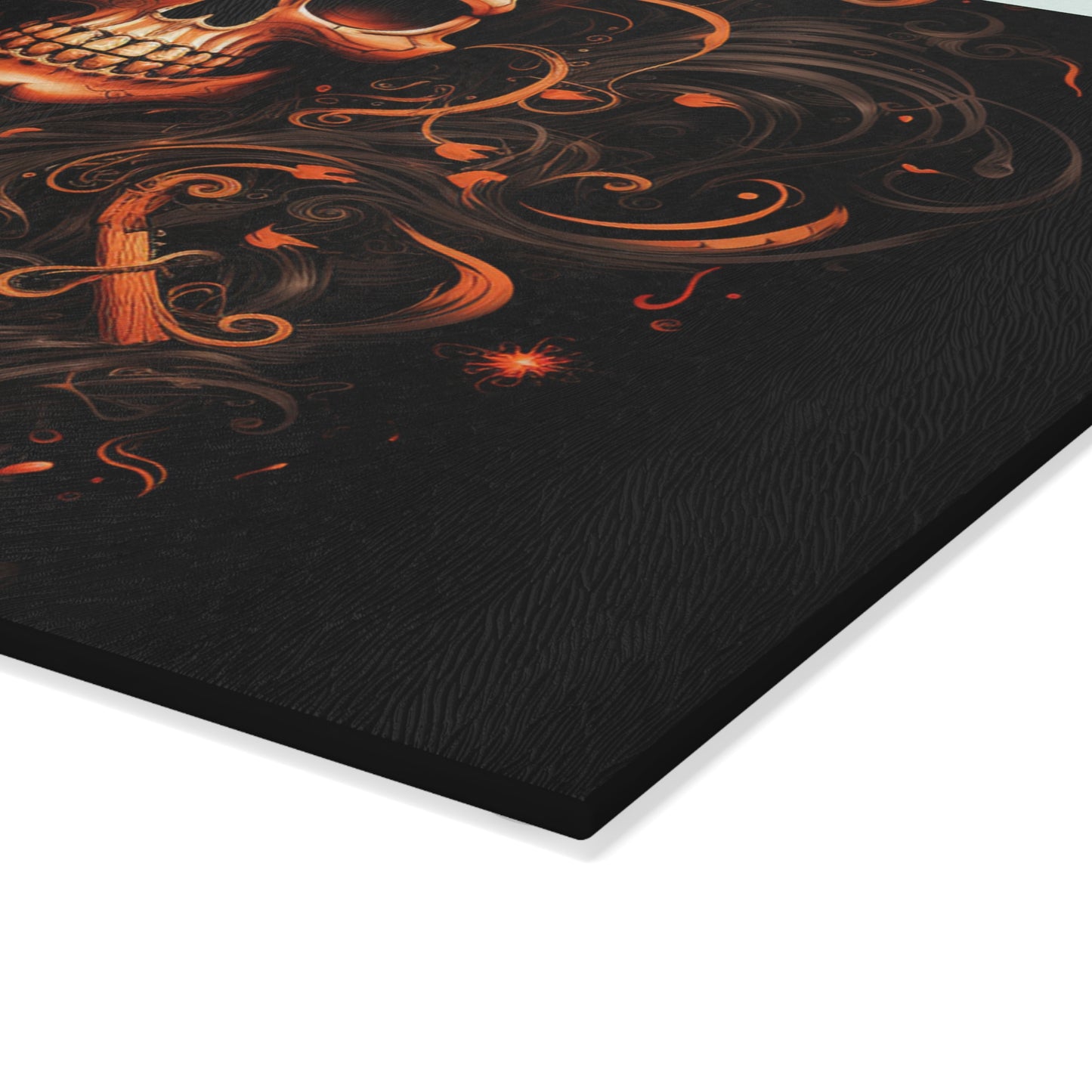 Glass Cutting Board Skull Treble Clef 4