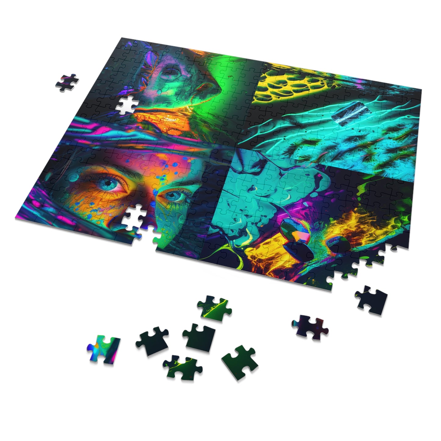 Jigsaw Puzzle (30, 110, 252, 500,1000-Piece) Florescent Glow 5