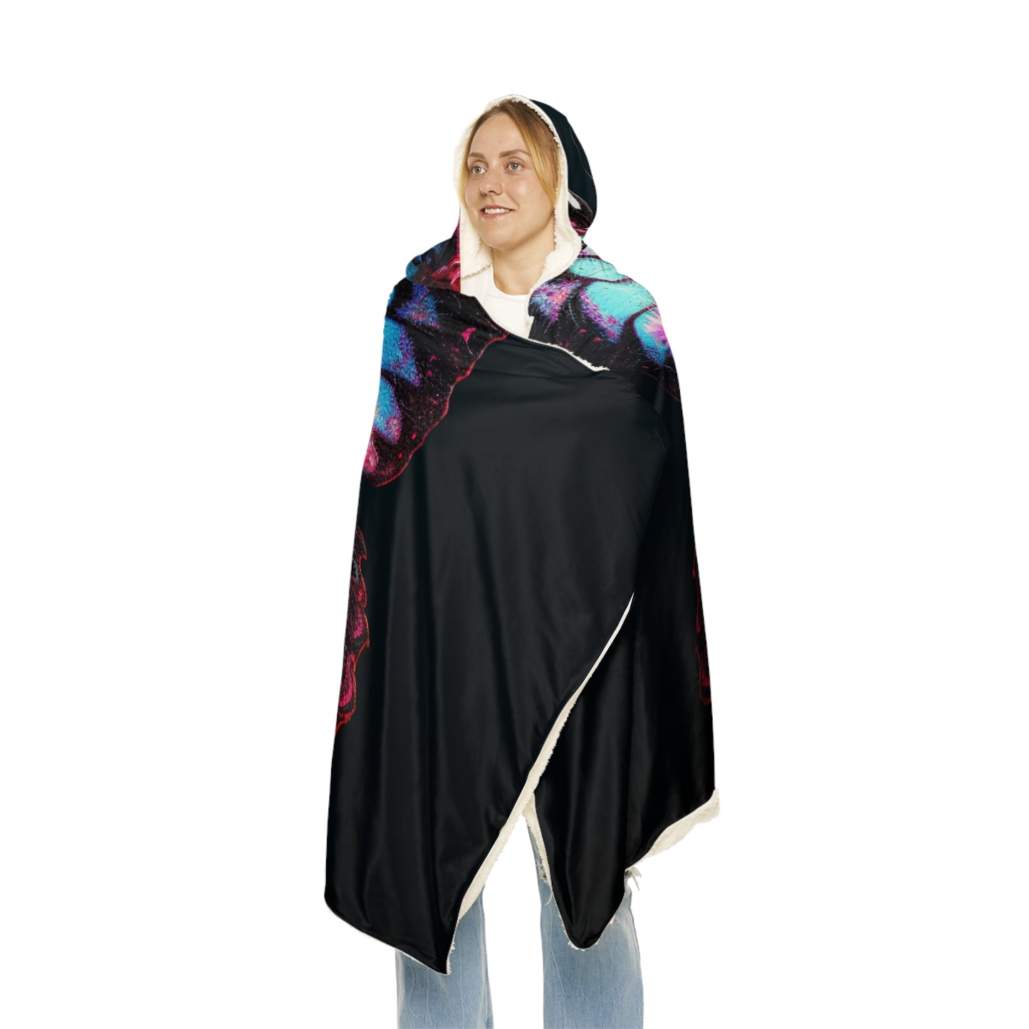 Snuggle Hooded Blanket Hyper Butterfly Real