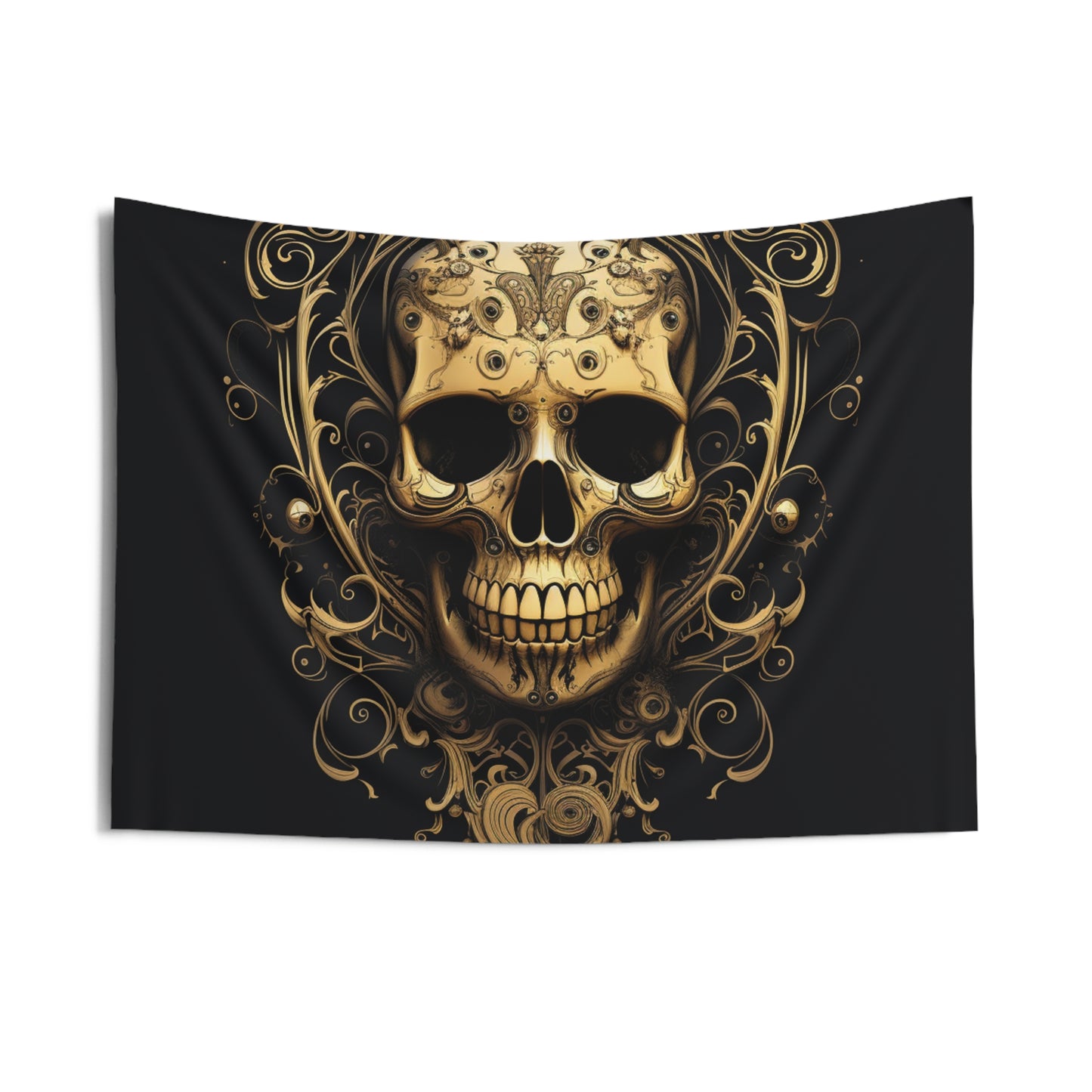 Indoor Wall Tapestries Skull Treble Clef 3