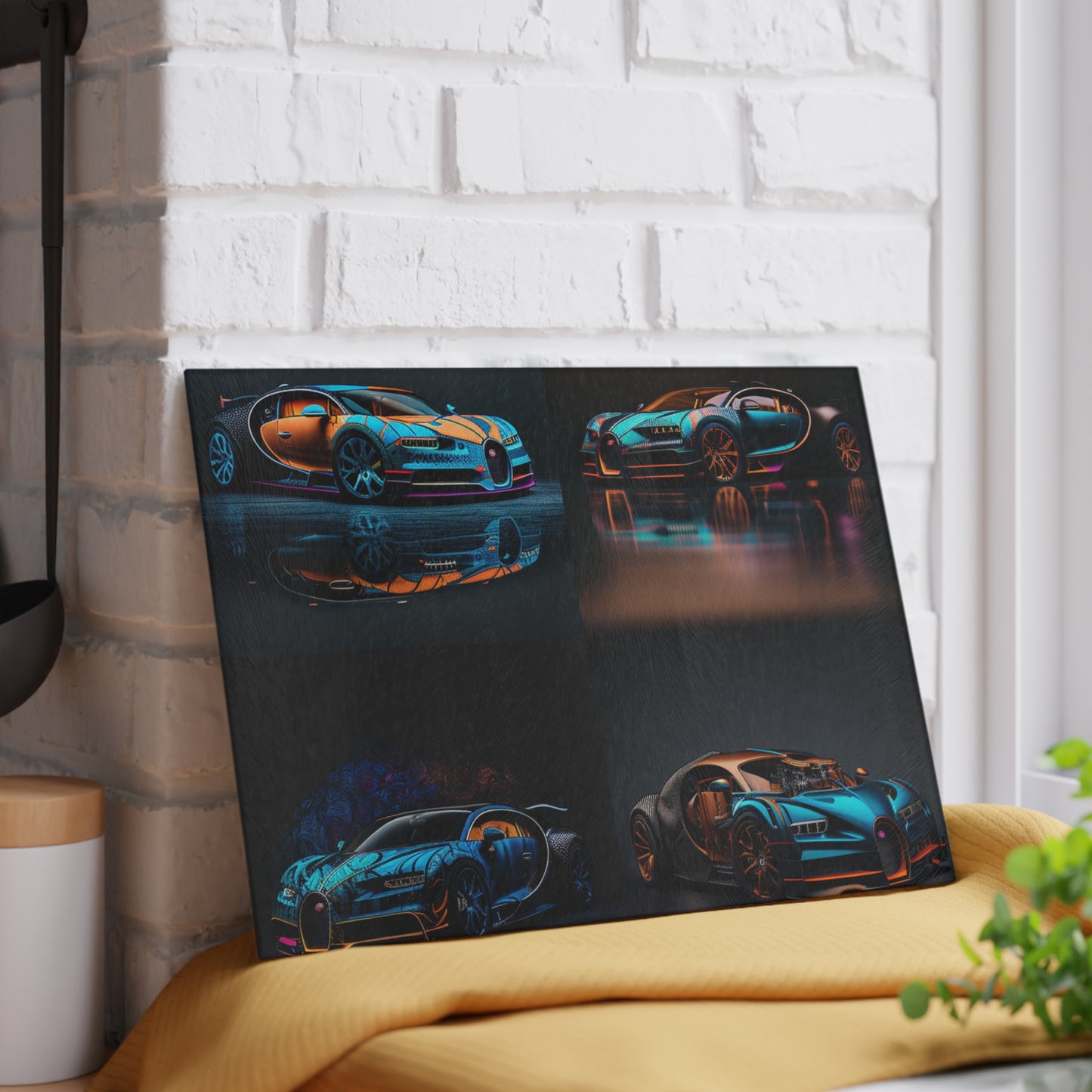 Glass Cutting Board Bugatti Blue 5