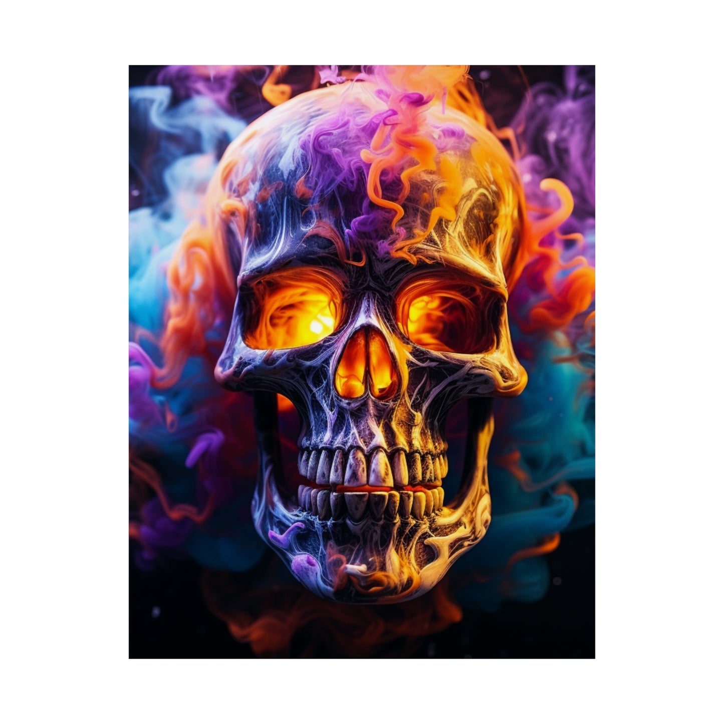 Premium Matte Vertical Posters Macro Skull 2