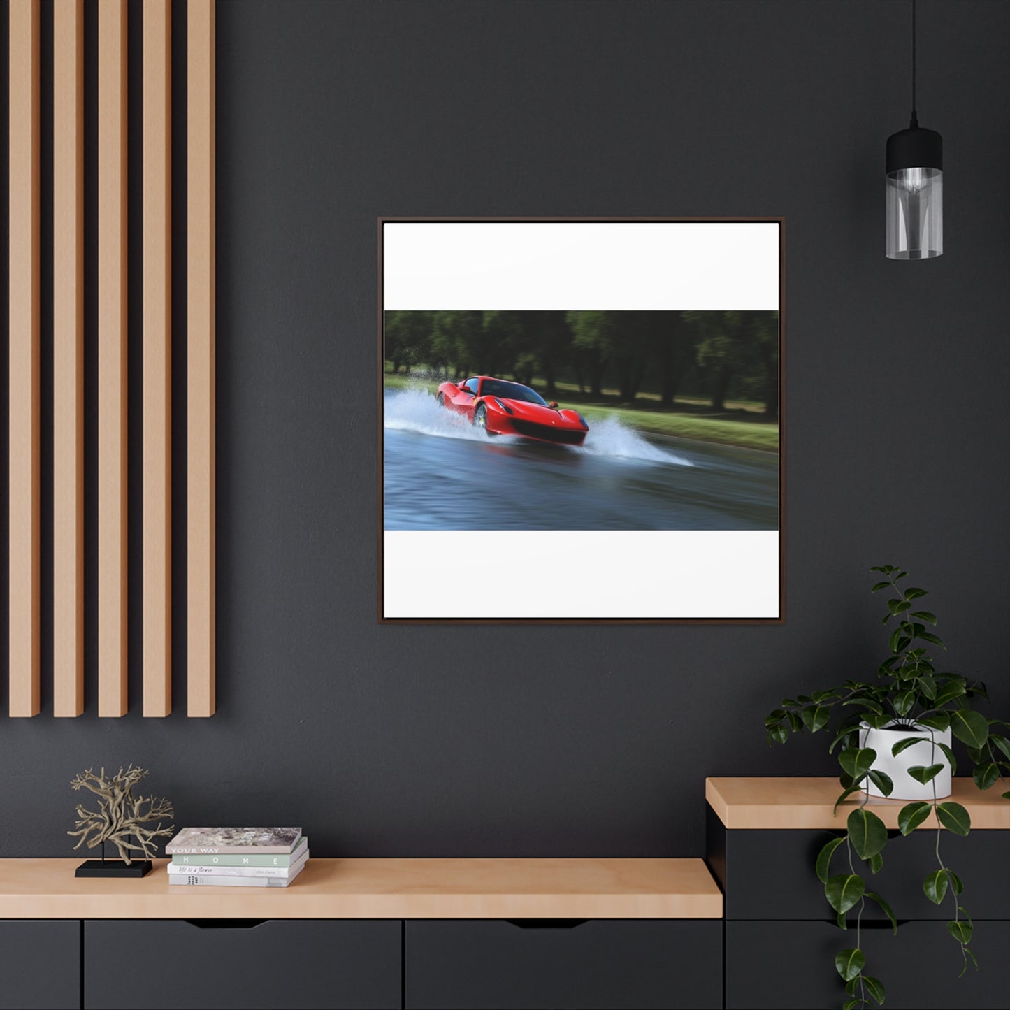 Gallery Canvas Wraps, Square Frame Water Ferrari Splash 3