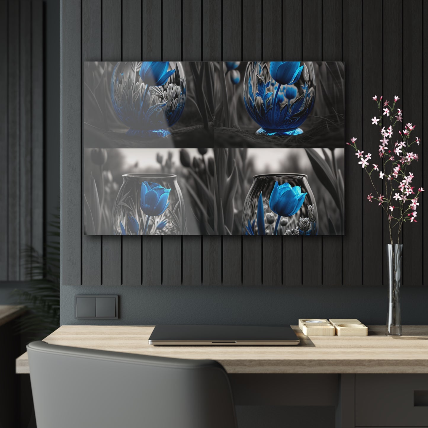 Acrylic Prints Tulip Blue 5