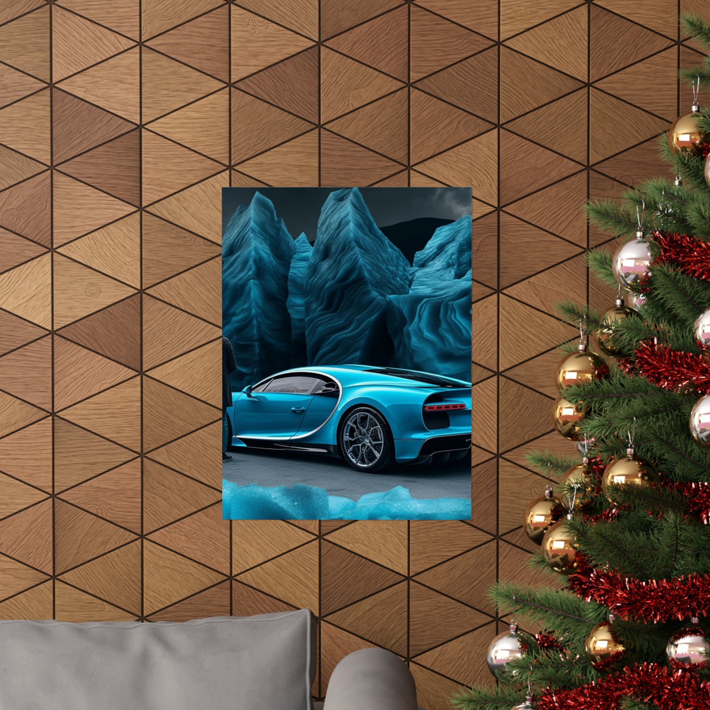 Premium Matte Vertical Posters Bugatti Real Look 3