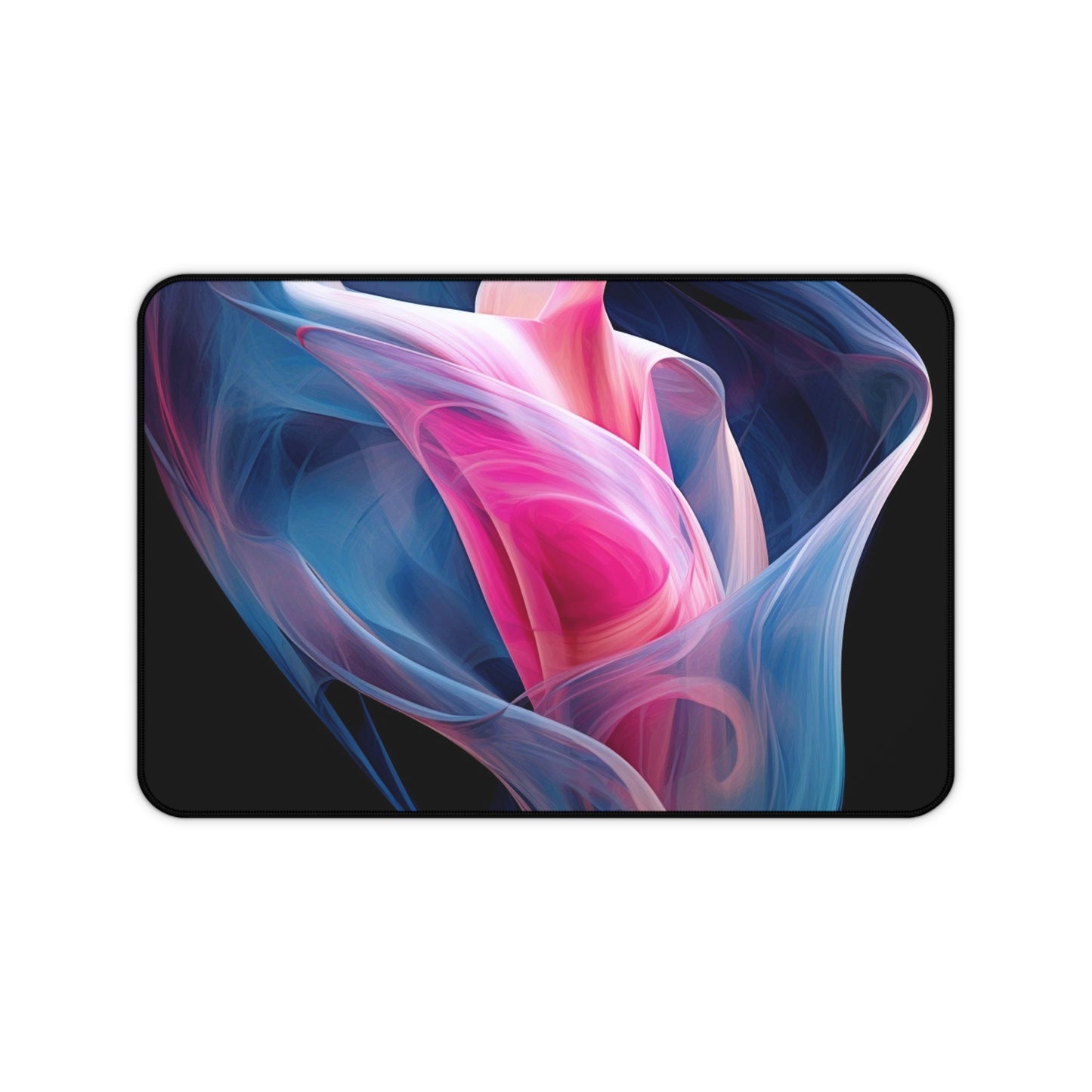 Desk Mat Pink & Blue Tulip Rose 3