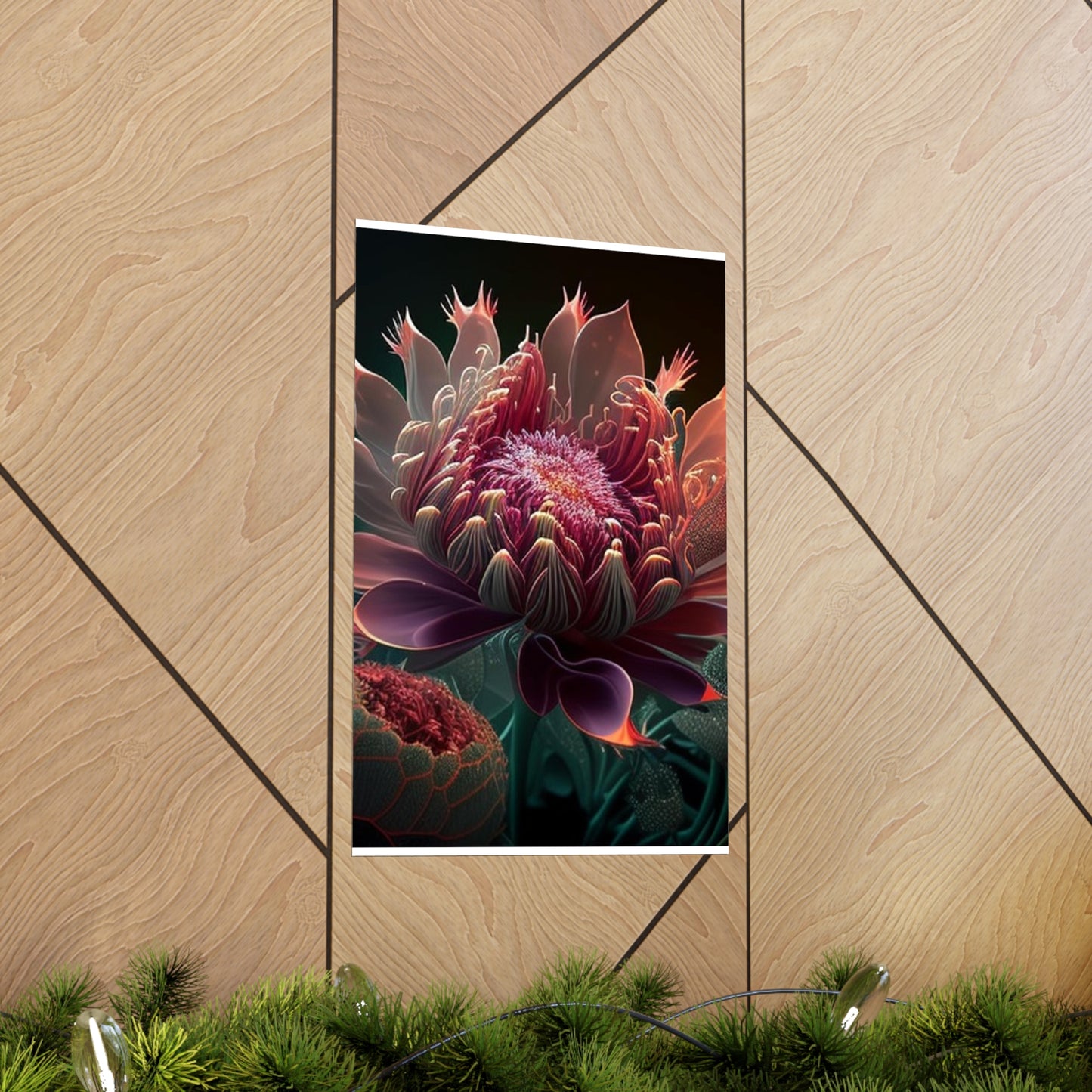 Premium Matte Vertical Posters Flower Arangment 1