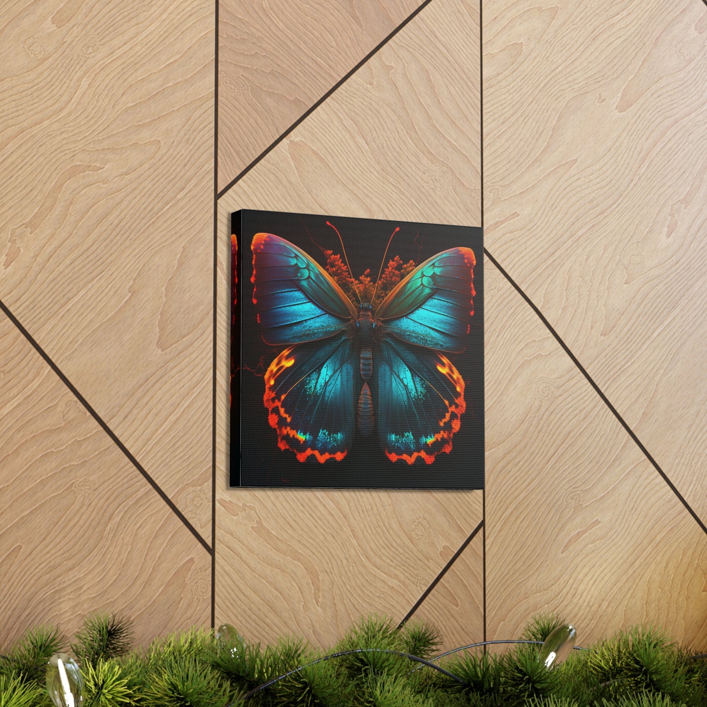 Canvas Gallery Wraps Neon Butterfly Flair 3