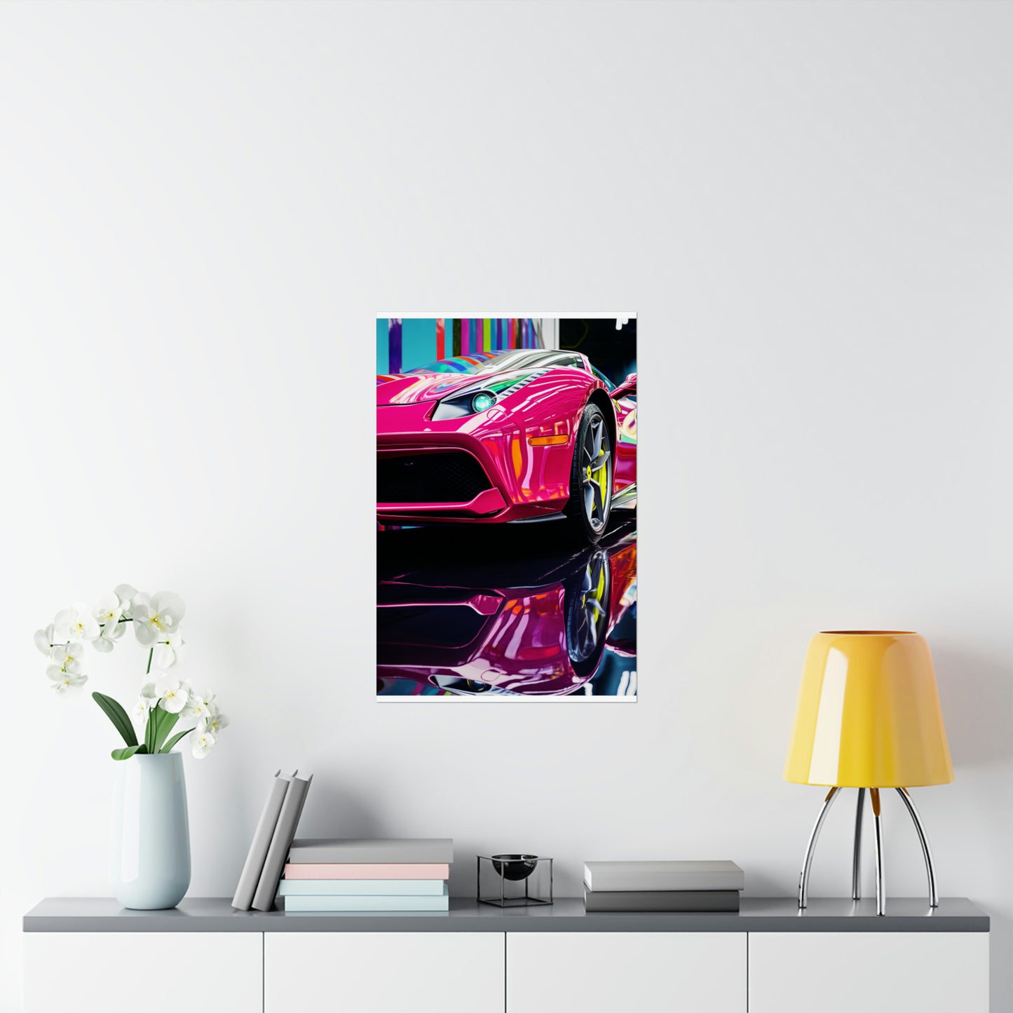 Premium Matte Vertical Posters Ferrari Flair Macro 2