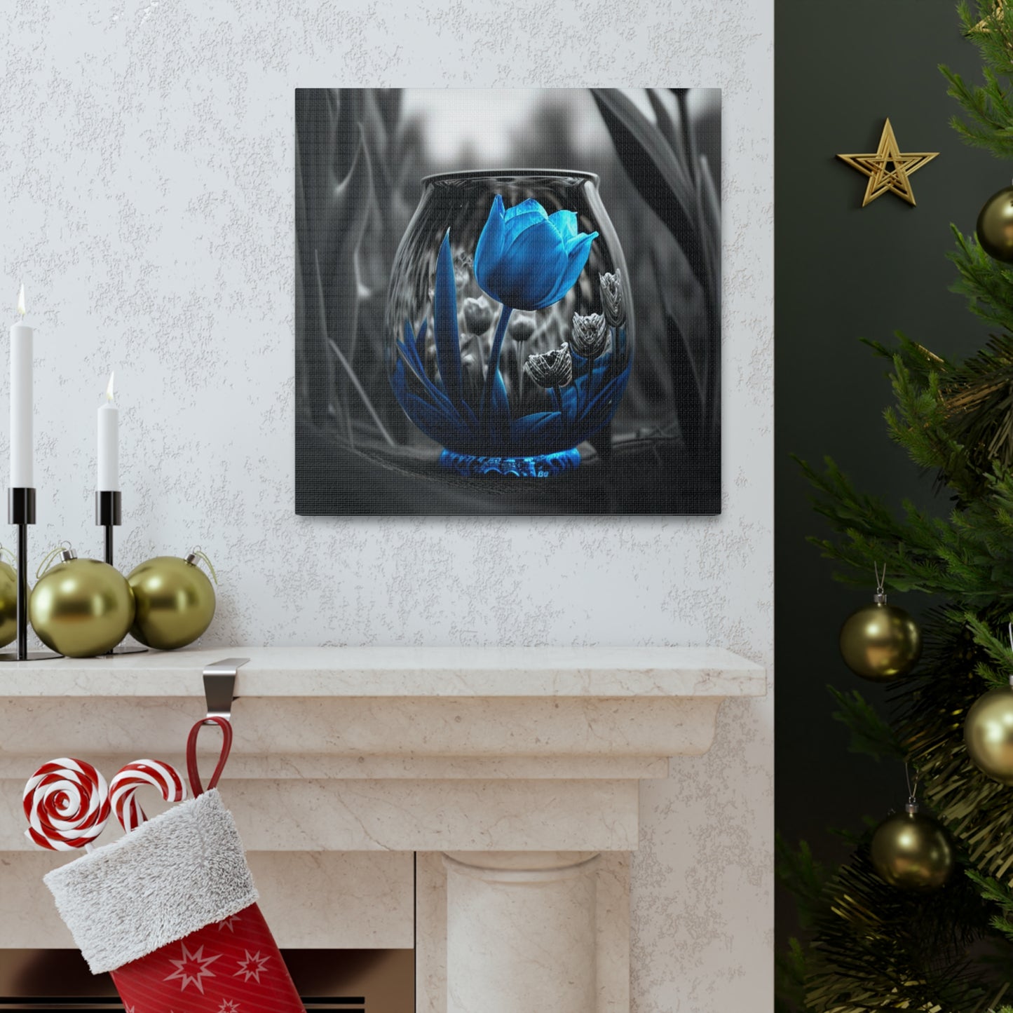 Canvas Gallery Wraps Tulip Blue 4