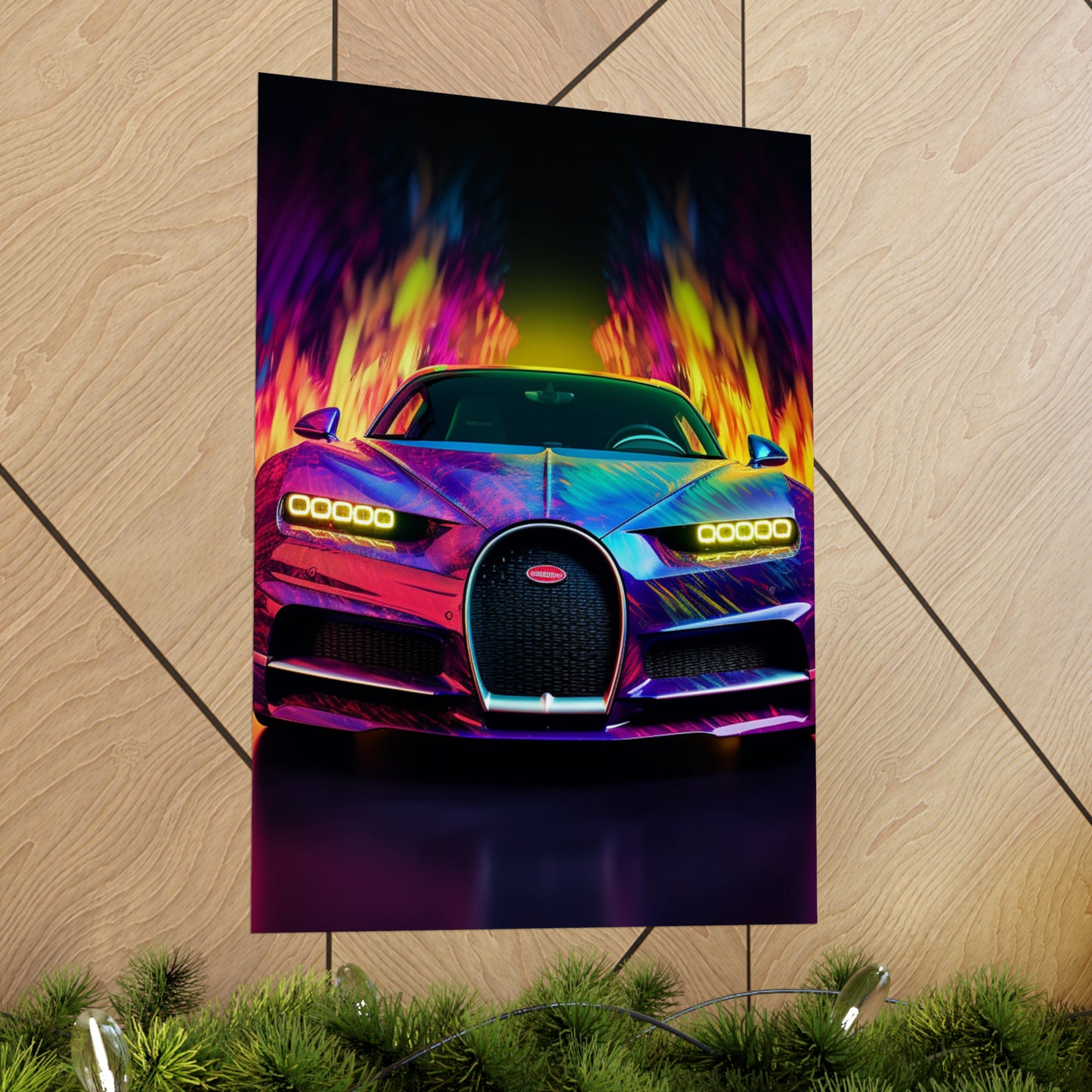 Premium Matte Vertical Posters Florescent Bugatti Flair 3