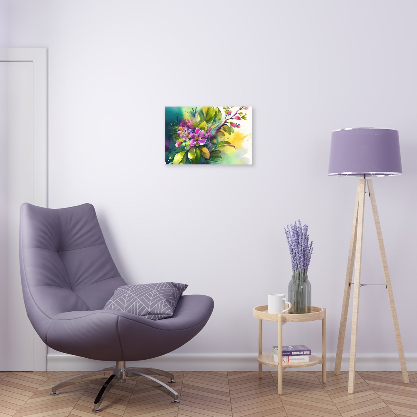 Acrylic Prints Mother Nature Bright Spring Colors Realistic Watercolor 1