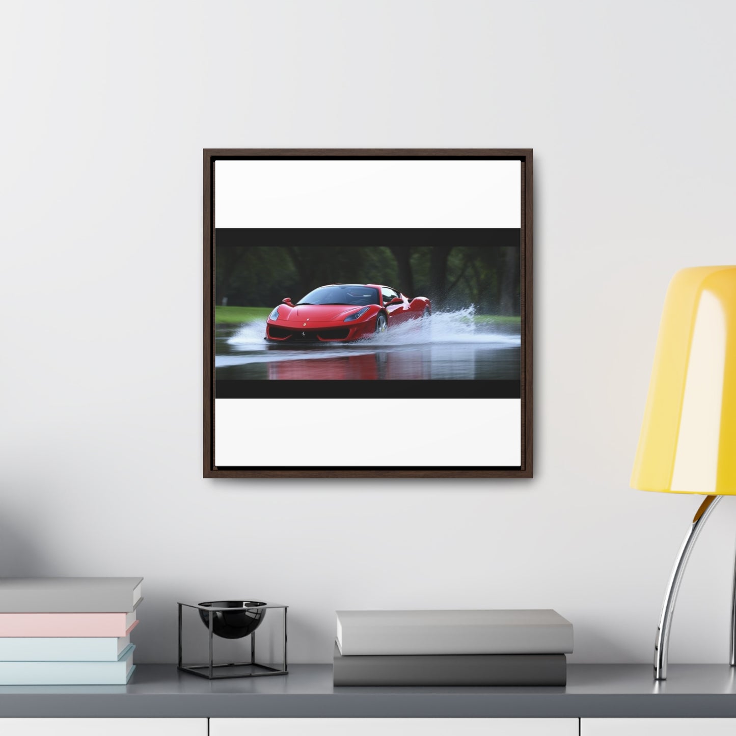 Gallery Canvas Wraps, Square Frame Water Ferrari Splash 2