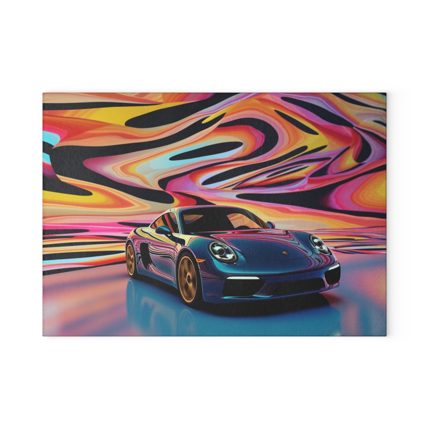 Glass Cutting Board Porsche Water Fusion 2