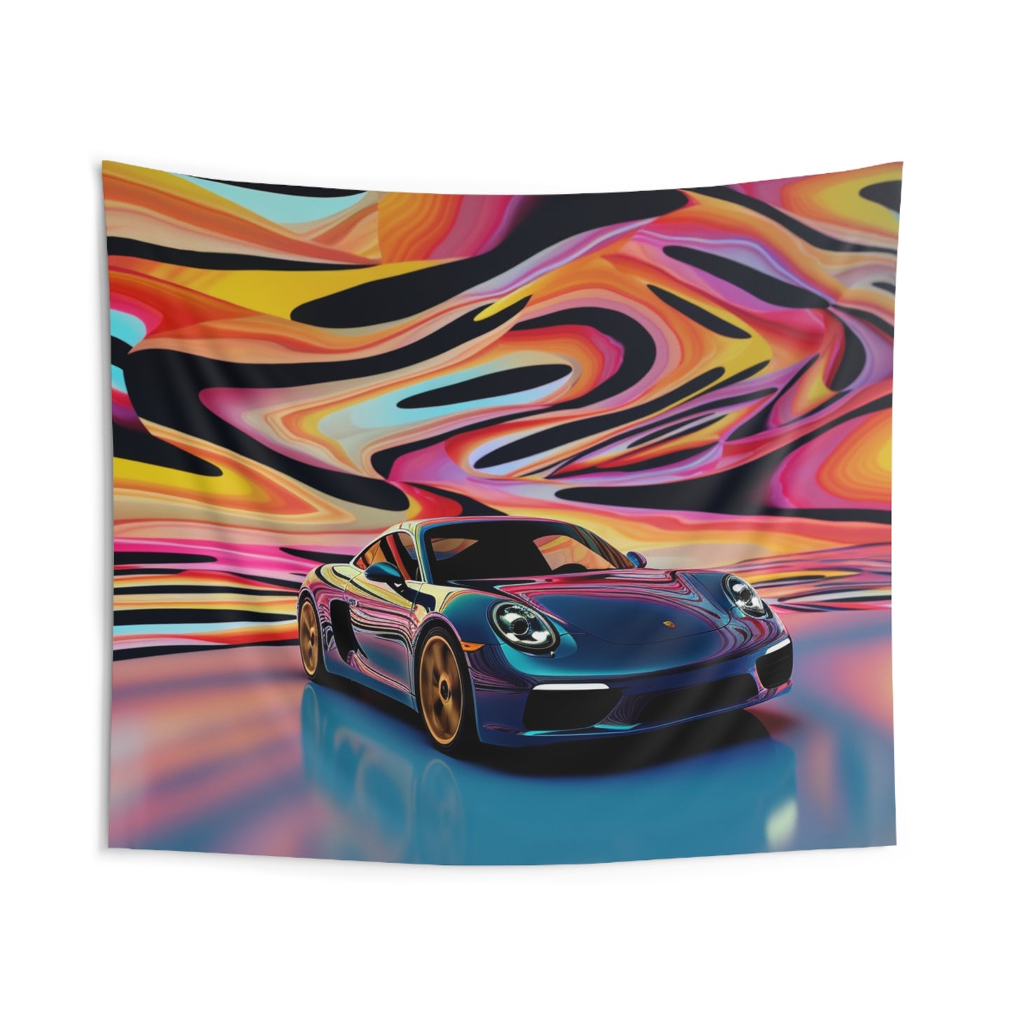 Indoor Wall Tapestries Porsche Water Fusion 2