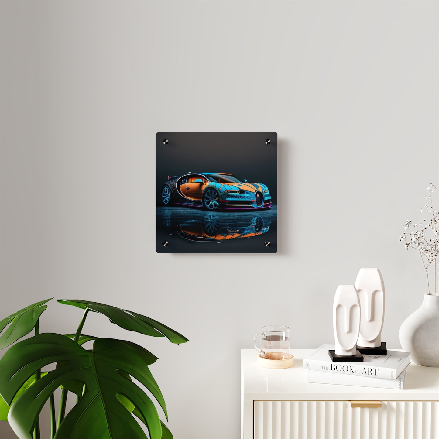 Acrylic Wall Art Panels Bugatti Blue 1