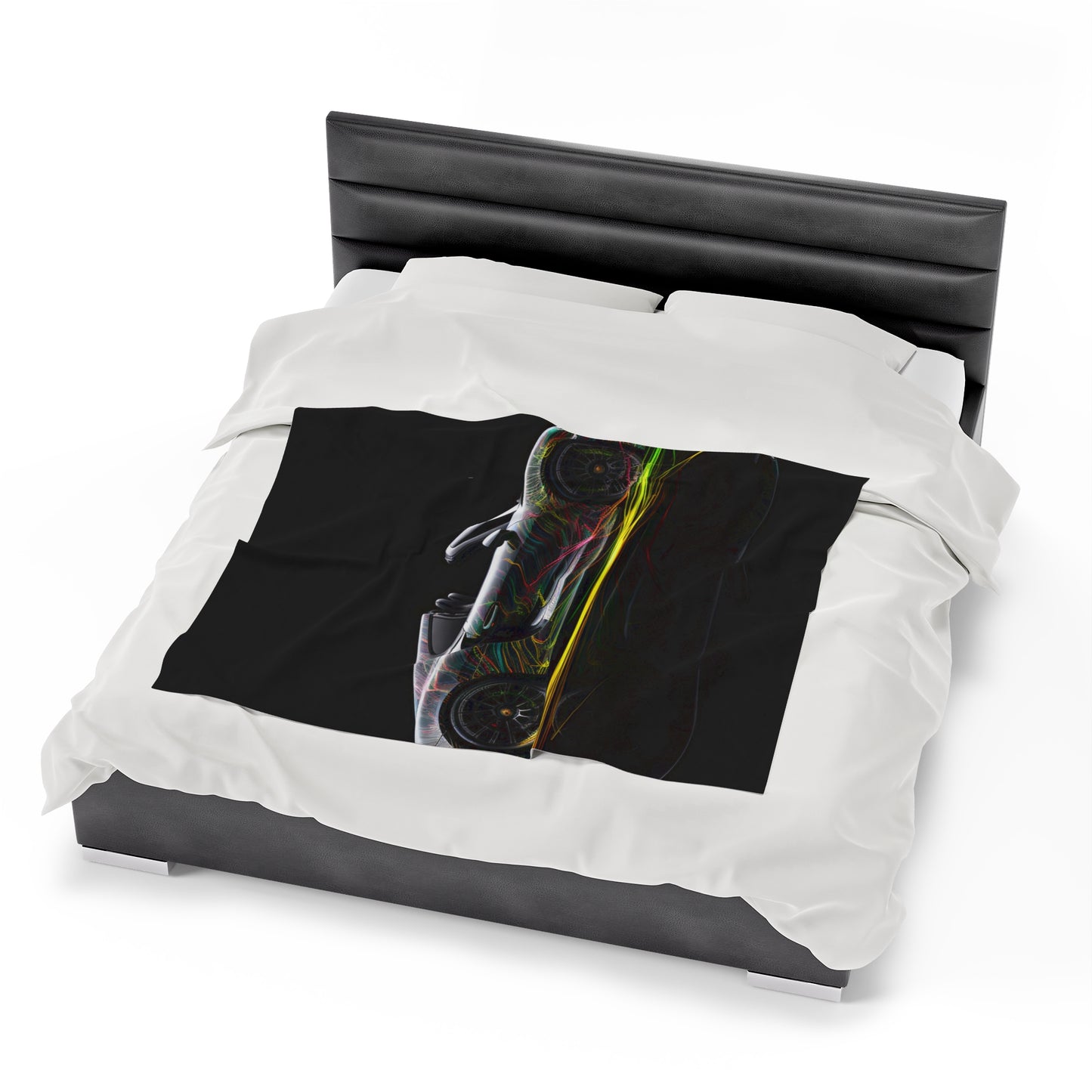 Velveteen Plush Blanket Porsche Line 1