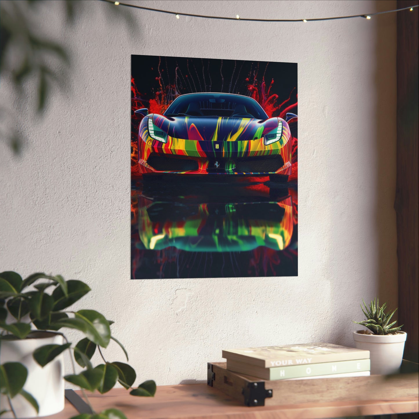 Premium Matte Vertical Posters Ferrari Fusion Water 1