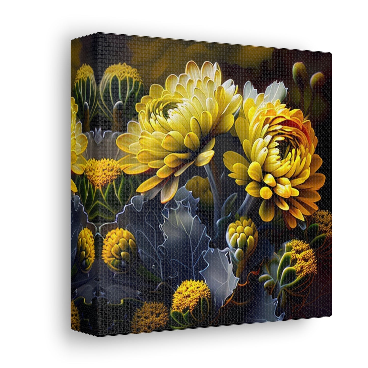 Canvas Gallery Wraps Yellow Hermosas Flores Amarillas 1