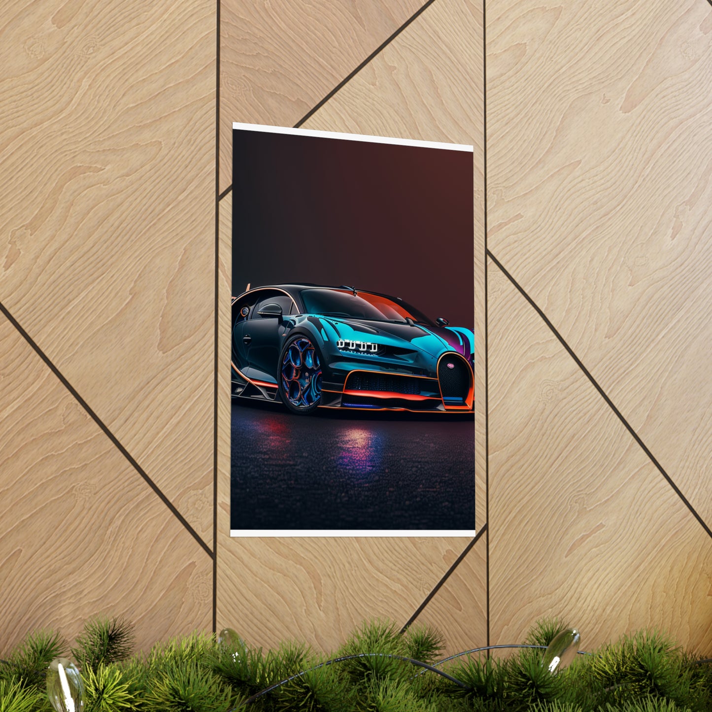 Premium Matte Vertical Posters Bugatti Chiron Super 1