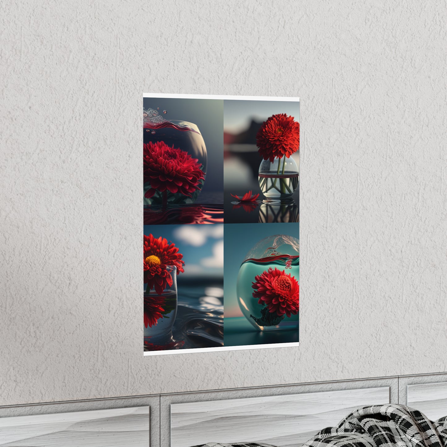 Premium Matte Vertical Posters Chrysanthemum 5