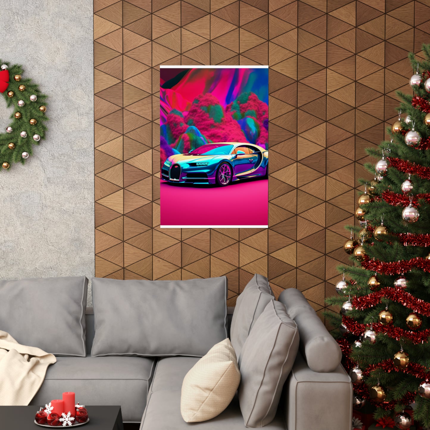 Premium Matte Vertical Posters Florescent Bugatti Flair 4