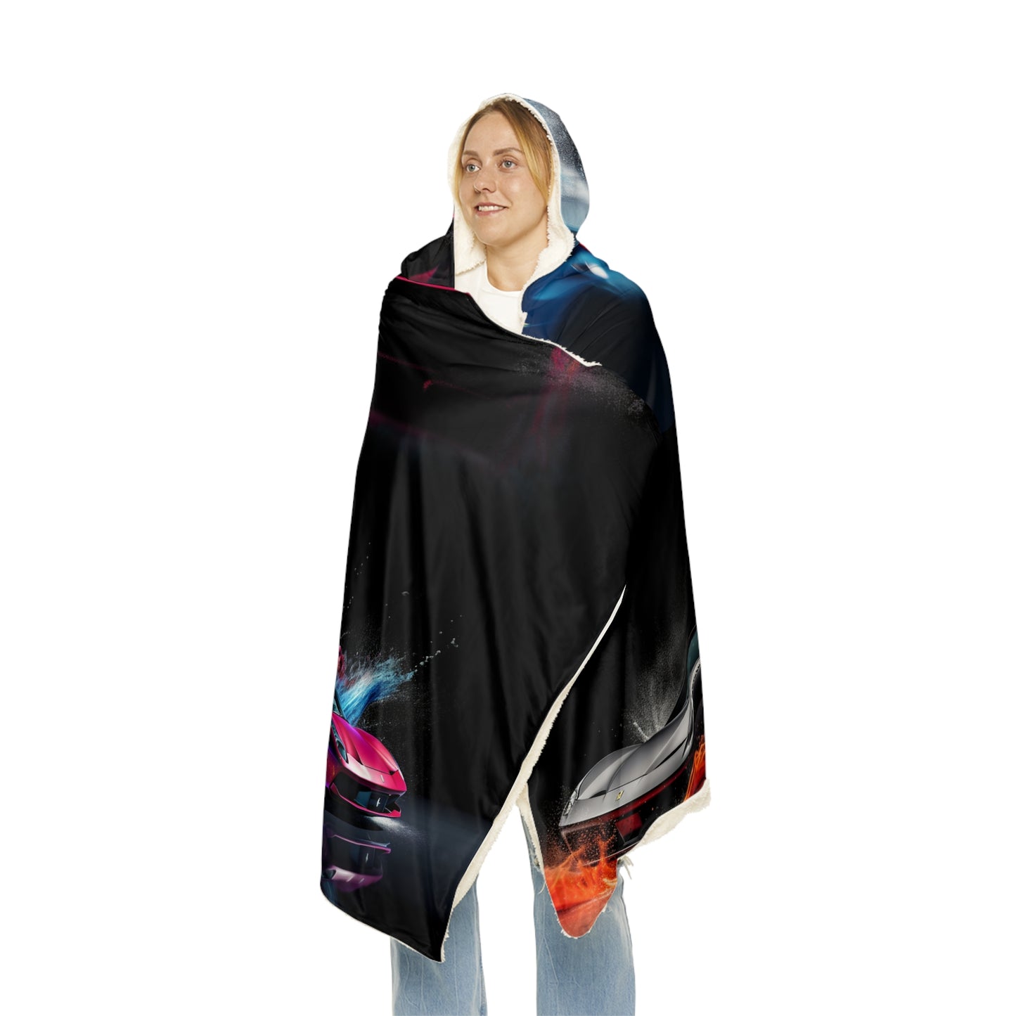 Snuggle Hooded Blanket Ferrari Water Splash 5