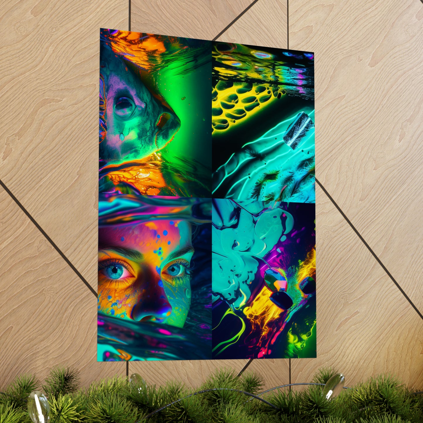 Premium Matte Vertical Posters Florescent Glow 5