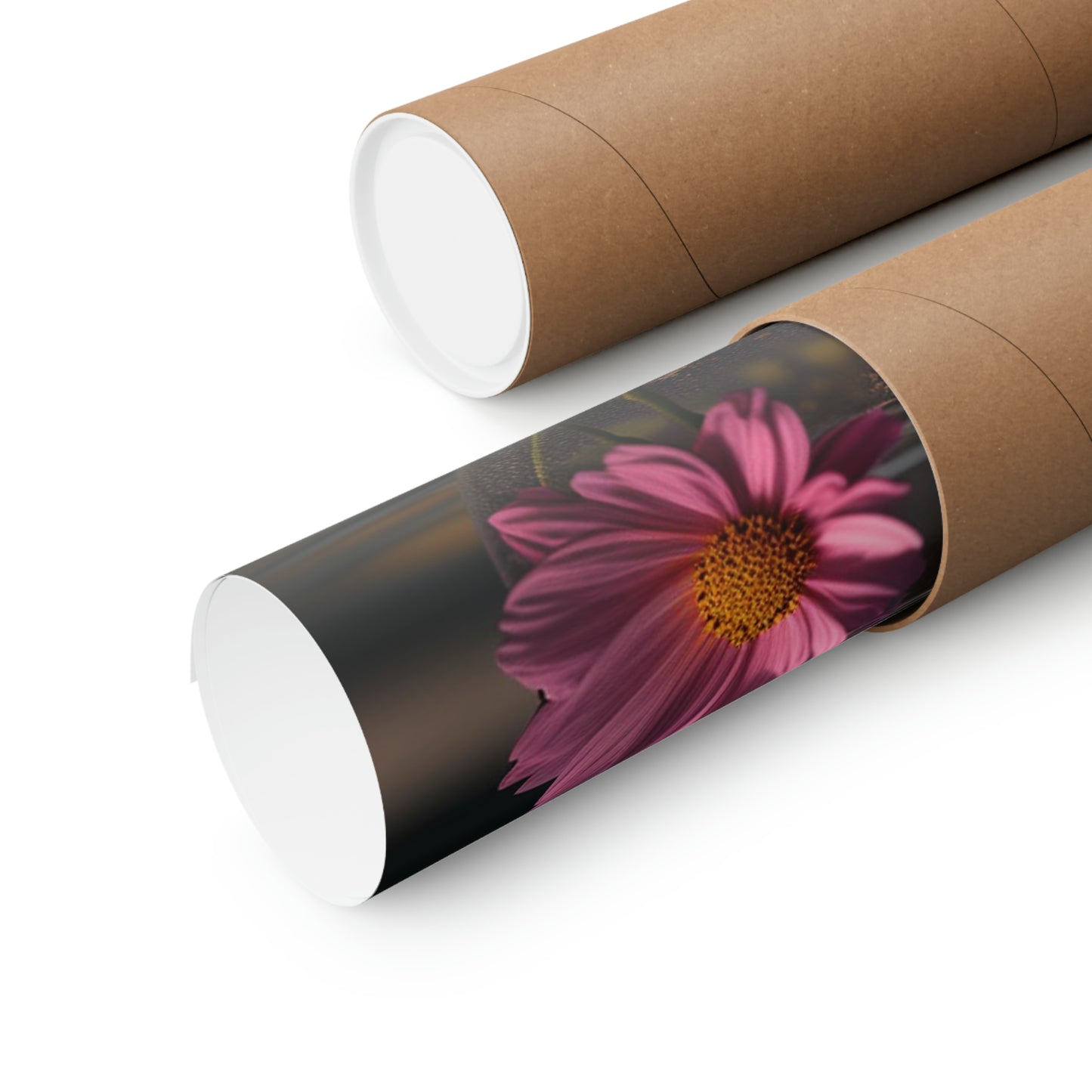 Premium Matte Vertical Posters Pink Daisy 4