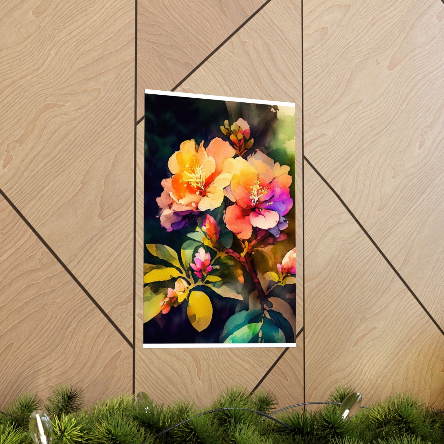 Premium Matte Vertical Posters Bright Spring Flowers 2