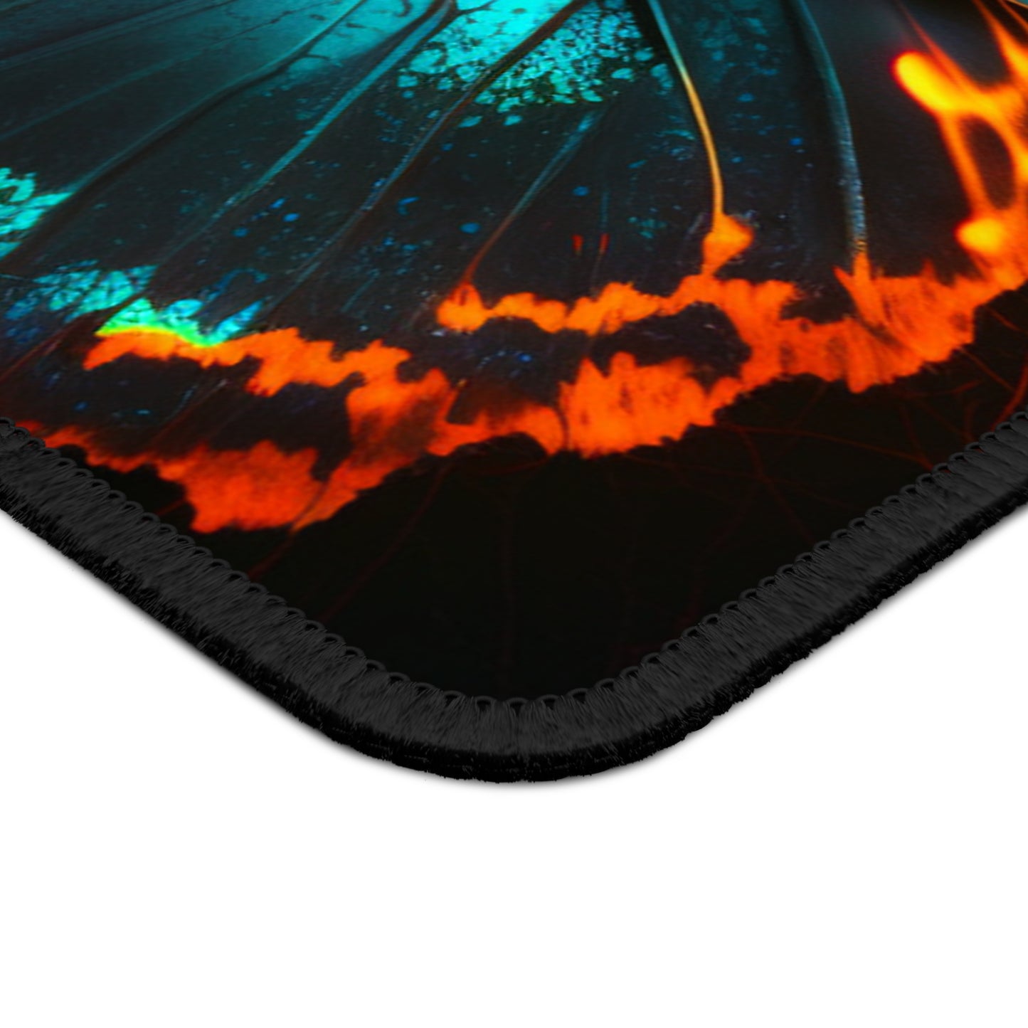 Gaming Mouse Pad  Neon Butterfly Flair 3