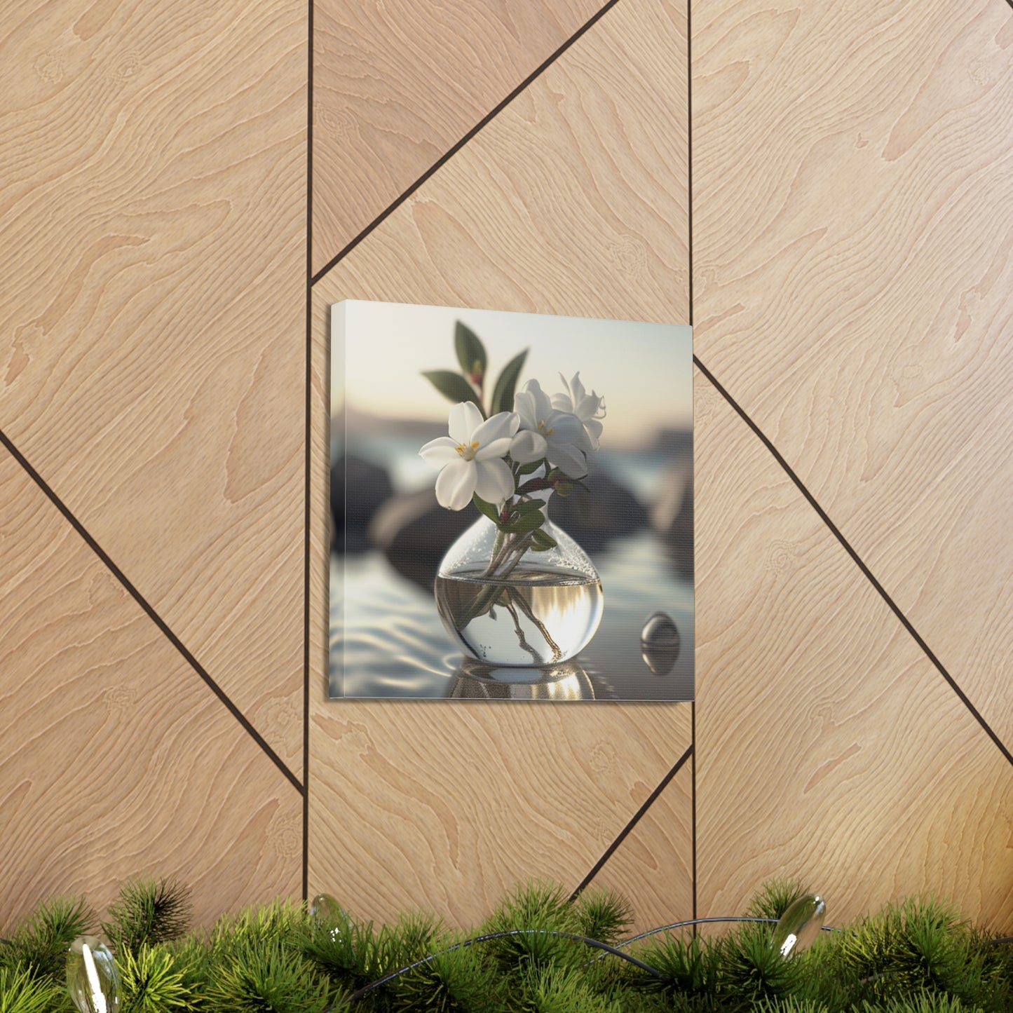Canvas Gallery Wraps Jasmine glass vase 1