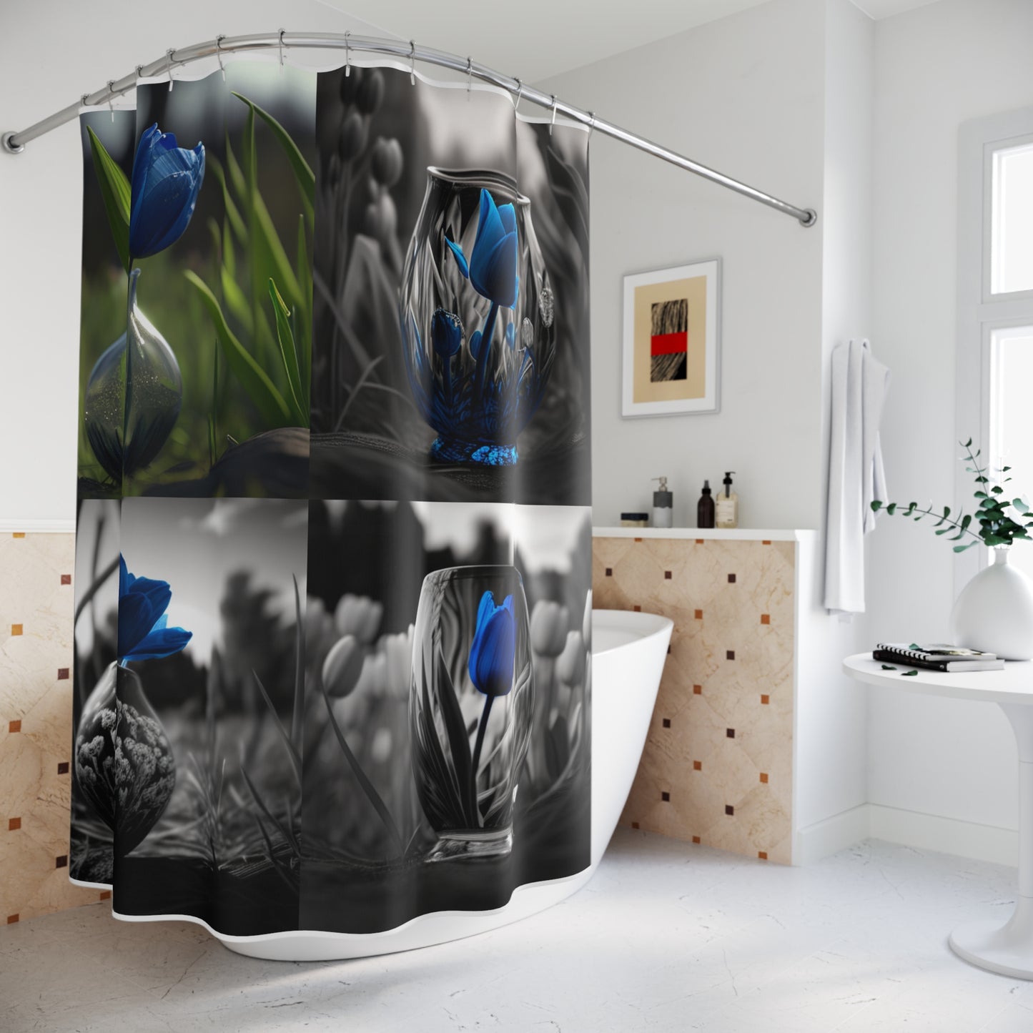 Polyester Shower Curtain Tulip 5